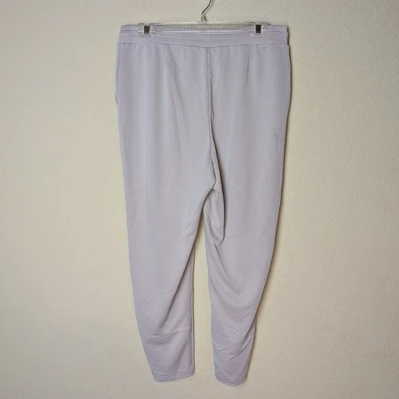 Pure Jill Sand-Washed Taupe Drawstring Pants Women's Medium Athleisure Soft Cozy - Picture 5 of 8